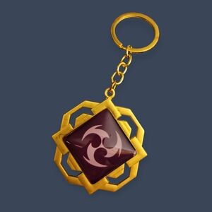 Genshin Impact Electro Liyue Vision Metal Keychain